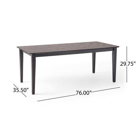 Farmhouse Charm Dining Table With Square Leg HouseOfZazla