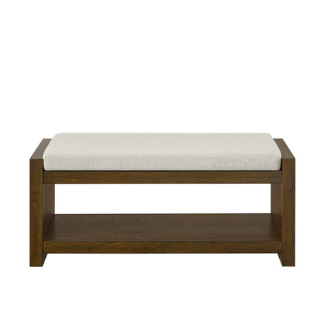40" Accent Bench with Lower Shelf Shoe Rack HouseOfZazla