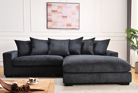 Luxe - Oversized 2 Piece Sectional Couches For Living Room, L Shaped Sofa With Chaise HouseOfZazla