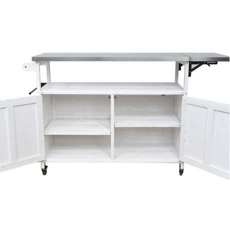 Foldable Outdoor Kitchen Island Patio Cart with Storage HouseOfZazla