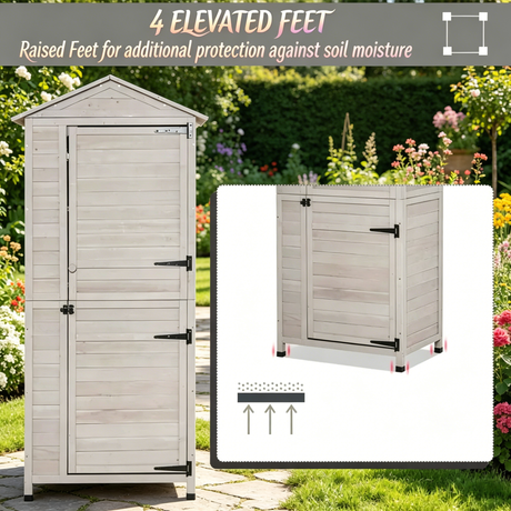 Outdoor Storage Shed with Tilted Tin Roof HouseOfZazla