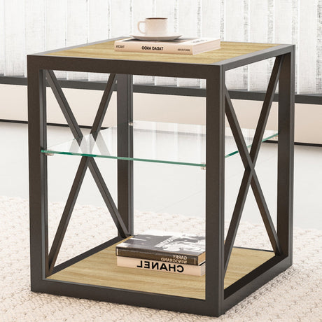 1 Piece Modern End Table Nightstand for Bedroom & Living Room HouseOfZazla