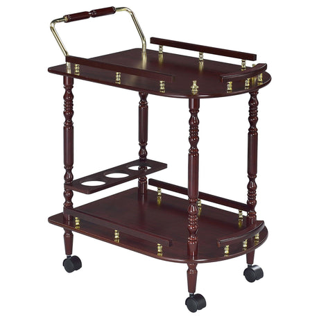 2 Shelf Serving Cart - Brown HouseOfZazla
