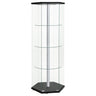 Tenley - 4 Shelf Curio Cabinet With Hexagonal Design HouseOfZazla