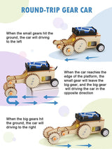 5 in 1 Model Car Kits, STEM Projects 3D Wooden Puzzles, Educational Science Experiment Building Set, DIY STEM Solar Toys WoodArtSupply