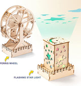 5-in-1 Wooden STEM Craft Kit for Kids Ages 8-12 - DIY Amusement Park Projects WoodArtSupply