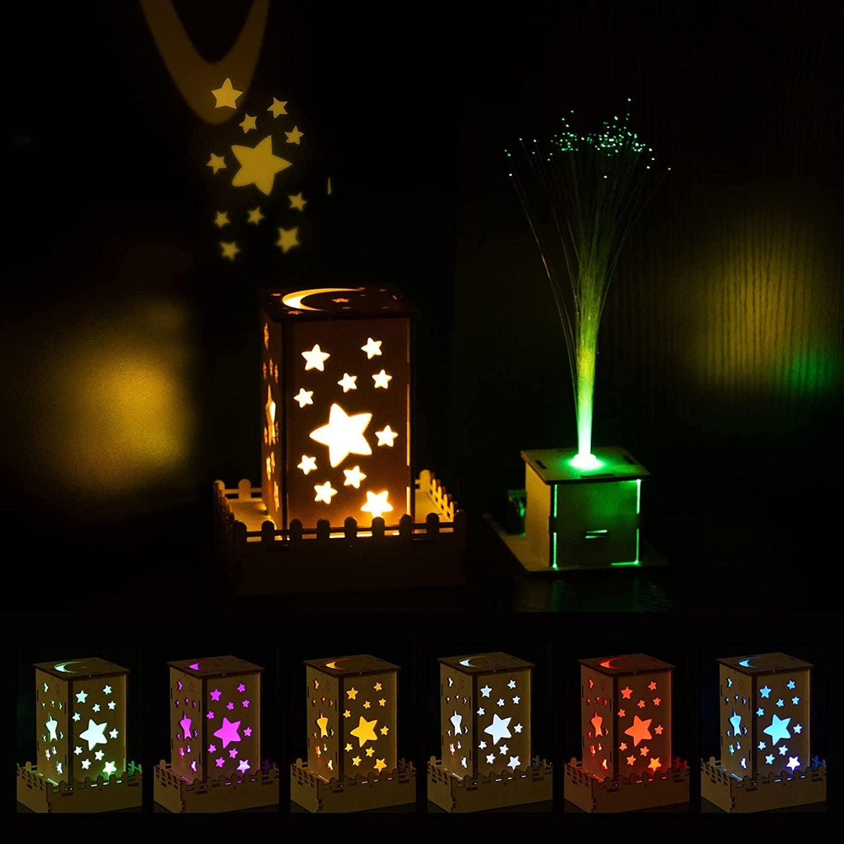 5-in-1 Wooden STEM Craft Kit for Kids Ages 8-12 - DIY Amusement Park Projects WoodArtSupply