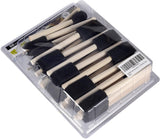50 Pack 0.5"-2" Different Size Assorted Foam Brush Wood Handle Paint Brush Set, Durable Acrylics, Stains, Crafts WoodArtSupply