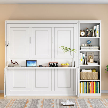 Sturdy Murphy Bed With Desk And Bookshelf HouseOfZazla