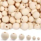 500Pcs Wooden Beads 6 Sizes Unfinished Natural Wood Crafts round Predrilled Balls Jewelry 8Mm 10Mm 12Mm 14Mm 16Mm 18Mm WoodArtSupply