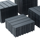 Interlocking Plastic Deck Tiles, Waterproof Outdoor / Indoor Patio Flooring