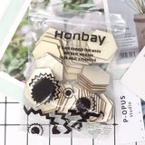 50PCS 50Mm/2Inch Hexagon Blank Unfinished Wood Slices for DIY Crafts, Home Decoration, Games WoodArtSupply