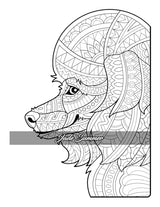 Amazing Dogs Coloring Book: Beautiful Dogs, Adorable Puppies, and Relaxing Designs for Adults and Teens WoodArtSupply