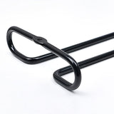 GeLive 10 Inch Under Cabinet Wine Glass Rack Stemware Holder Glass Storage Hanger Organizer for Kitchen and Bar Set of 2 (Black) GeLive