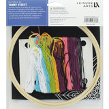 Leisure Arts Embroidery Kit 6" Neon Mandala- cross stitch kits for beginners - embroidery kit for beginners - embroidery kits for adults - embroidery kits for adults