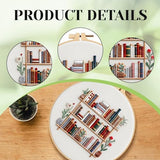 CZFSWT Embroidery Kit, Mini Embroidery Kit for Beginners, Complete Embroidery Starter Kit with Instructions, 20cm Bamboo Embroidery Hoop, Beginner Embroidery Kit for DIY Gifts and Home Decor