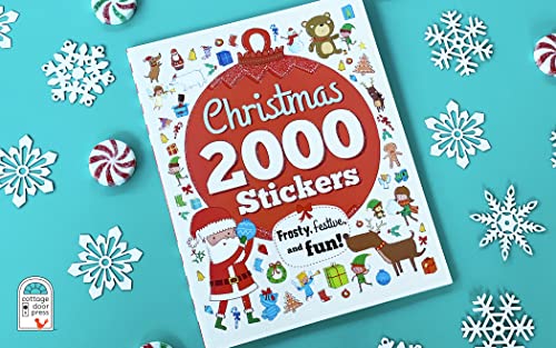 2000 Stickers Christmas Activity and Sticker Book for Kids Ages 3-7 - Puzzles, Mazes, Coloring, Dot-to-Dot, And More! (2000 Sticker Activity Books) - WoodArtSupply