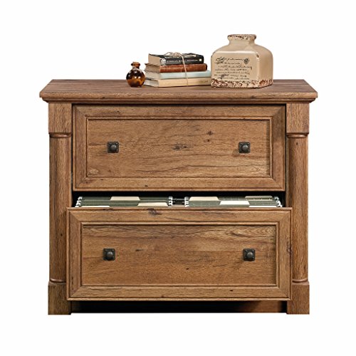 Sauder Palladia File Cabinet, Vintage Oak finish - WoodArtSupply