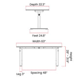 Arozzi Arena Ultrawide Curved Gaming and Office Desk with Full Surface Water Resistant Desk Mat with 3 Custom Monitor Mount Cut Outs and Under The Desk Cable Management Netting - Frozen Grey Arozzi
