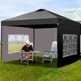 Oneofics 12x12 FT Pop Up Canopy, Instant Canopy Tent with 1-Button Push, 4 Removable Sidewalls, Sandbags, Wheeled Bag for Outdoor Activities & Events Oneofics