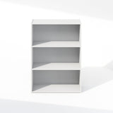 Furinno Simple Book Shelf, 3-Tier Open Shelf Bookshelf, Bookcase, 9.7" x 23.7" x 31.5", for Living Room, Bedroom, Home Office, Plain White Furinno