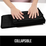 GORILLA GRIP Over the Door Shoe Organizer, 24 Large Breathable Mesh Pockets, Space Saving Hanging Storage Holder, Closet Rack Hanger Holds Up to 40 lbs, Hangs on Closets for Shoes, Accessories, Black GORILLA GRIP