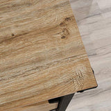 Sauder Steel River Desk, L: 47.48" x W: 23.47" x H: 29.53", Milled Mesquite finish Sauder