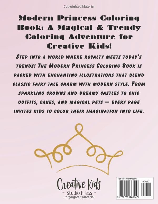 Trendy Princess Coloring Book WoodArtSupply