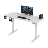 Rtisgunpro 55x24inch Adjustable Desk Stand up Desk Electric Standing Desk Adjustable Height Sit Stand Home Office Desk Including Splice Table Plate Rtisgunpro