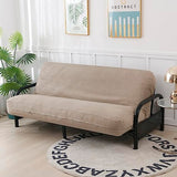 OctoRose Full Size 54x75x8 inch 3 Side Zipper Classic Soft Micro Suede Futon Cover Sofa Daybed Mattress Slipcover (Waterproof-Tan, Full Size) OctoRose