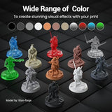 UNIFORMATION HD 3D Printer Resin Standard Fast UV Curing Plant-Based 3D Resin Liquid with High Precision Low Viscosity Suit for SLA/LCD/DLP Printing Miniatures, Garage Kits, HD Grey 1KG Uniformation