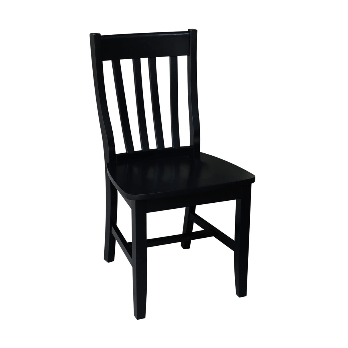 International Concepts Pair of Schoolhouse Chairs Black IC International Concepts