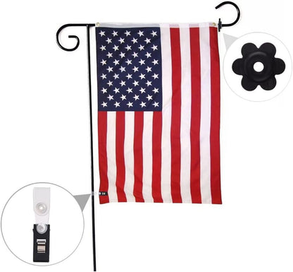 Blank Sublimation Garden Flag 12" x 18" DIY Lawn Flags Polyester Outdoor Single-sided Flag with Free Anti-Wind Clip and Stopper Yard Flag for Garden Or Yard Decoration（ 10 Pack）