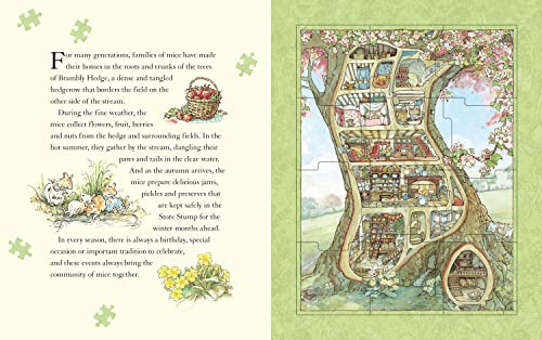 The Brambly Hedge Jigsaw Book: This fantastic new illustrated puzzle book takes readers through the seasons and includes the classic story! The perfect gift for kids!