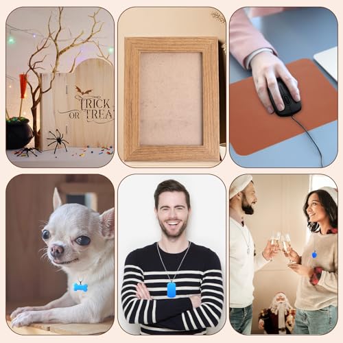 Tondiamo 118 Pcs Laser Material Engraving Explore Kit Laser Engraving Blanks Set Including Acrylic, Wood, Metal, PU Leather, Rock Materials for Laser Engraver Crafting Tondiamo
