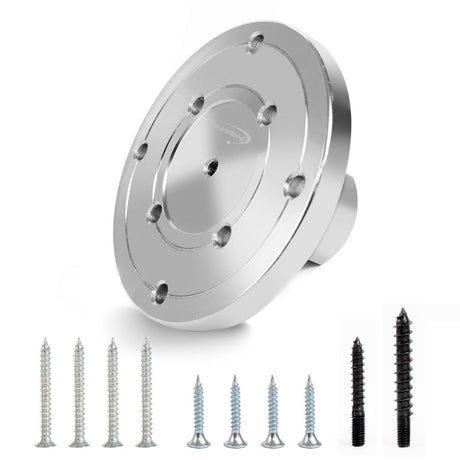 Phukmlong 4" Wood Lathe Faceplate for 1"-8TPI Thread with Screw Chuck, Wood Lathe Accessories Tools… PHUKIMLONG