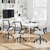 BestOffice Office Chair Ergonomic Desk Chair Mesh Computer Chair Lumbar Support Modern Executive Adjustable Stool Rolling Swivel Chair for Back Pain,White BestOffice