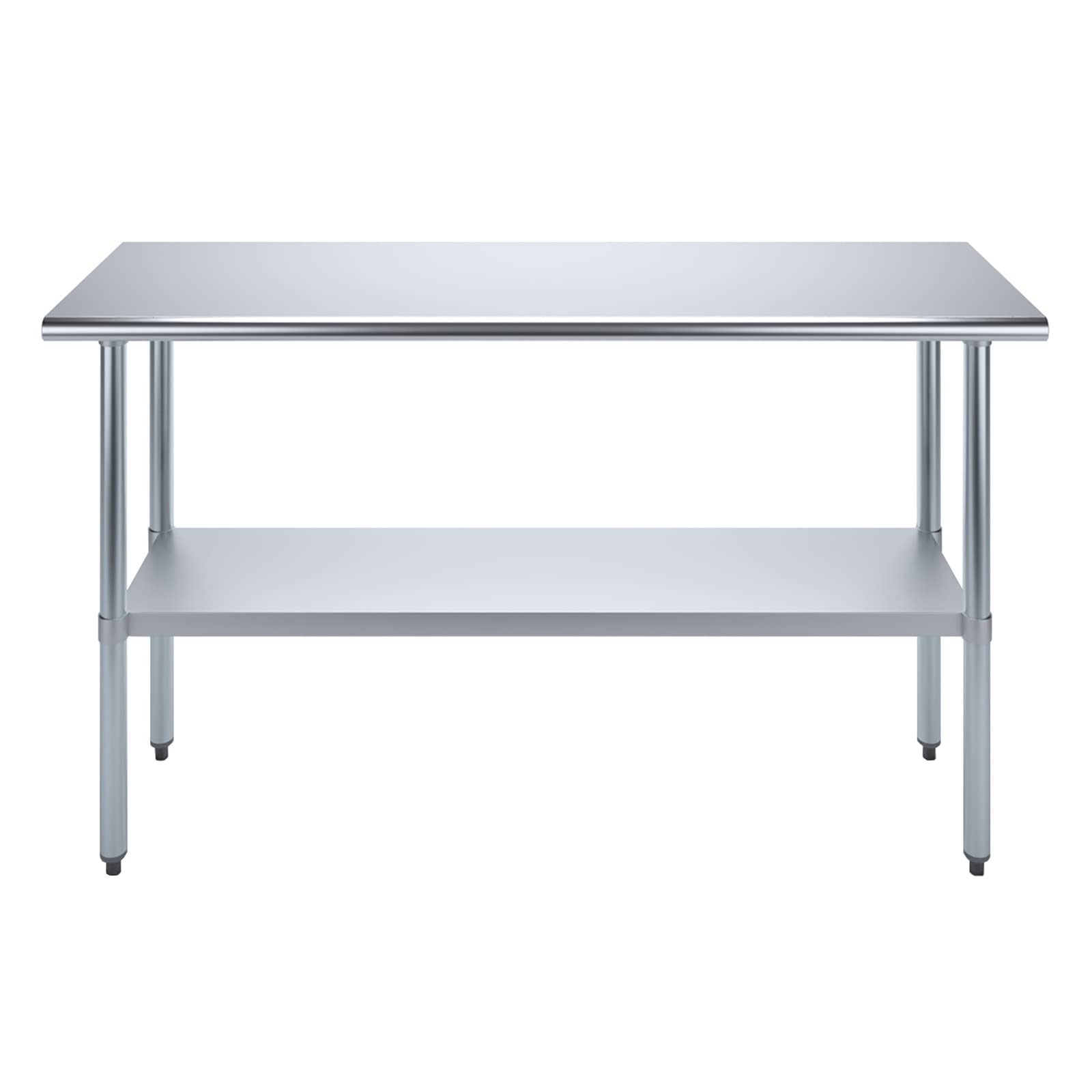 AmGood 18" X 60" Stainless Steel Work Table | Metal Kitchen Food Prep Table | NSF - WoodArtSupply