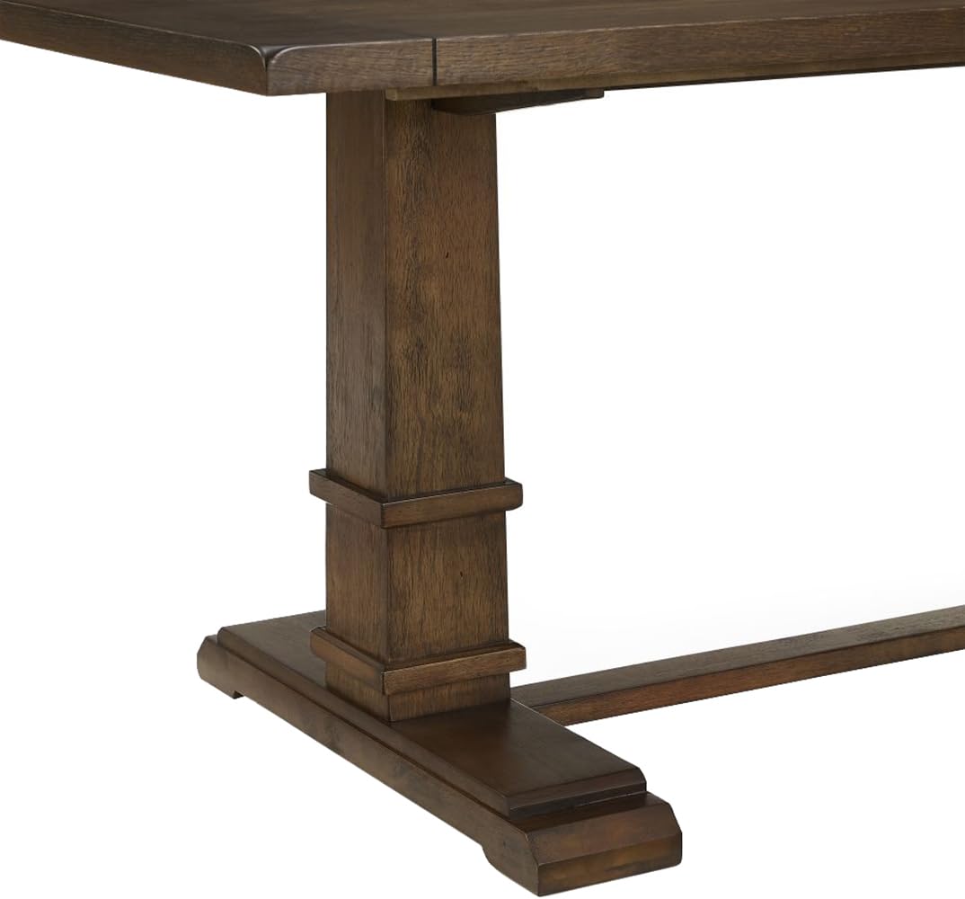 Crosley Furniture Joanna Modern Farmhouse Wood Dining Table, Dark Oak Crosley Furniture