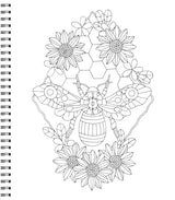 Large Print Easy Color & Frame - Flowers (Stress Free Coloring Book) WoodArtSupply