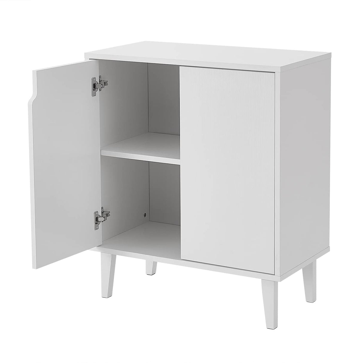 Panana White Coffee Bar Cabinet, Farmhouse Kitchen Sideboard Buffet Storage Cabinet White Accent Sideboard Buffet Cabinet for Kitchen, Dining Room, Living Room, Hallway Panana