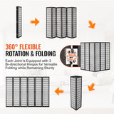 VEVOR Room Divider, 6 Panel Japanese Room Divider, Folding Privacy Screen Indoor, Portable Partition Dividers and Decoration Screens, for Room Separation, Home, Office, Restaurant & Bedroom (Black) VEVOR