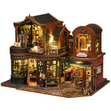 OZJAY Miniature House Kit, Mini House Building Kit with Furniture, DIY Miniature Kit for Adults Teen, Dollhouse Kit for Birthday Christmas, Magic Book House