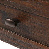 SIMPLIHOME Warm Shaker SOLID WOOD 20 inch Wide Rectangle Rustic End Table in Distressed Charcoal Brown with Storage, 1 Drawer, 1 Shelf, for the SIMPLIHOME