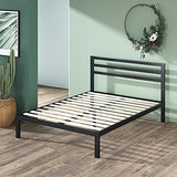 ZINUS Mia Metal Platform Bed Frame with Headboard, Wood Slat Support, No Box Spring Needed, Easy Assembly, Queen Zinus