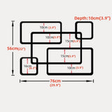 YWSXHS Collectibles Display Case, Wooden Cubby Box Display Shelf Organizer Storage, Wall Mountable Curio Display Case, Wall Mounted Shelves for Bedroom, Corridor, Entrance, Living Room, Office(Small) YWSXHS