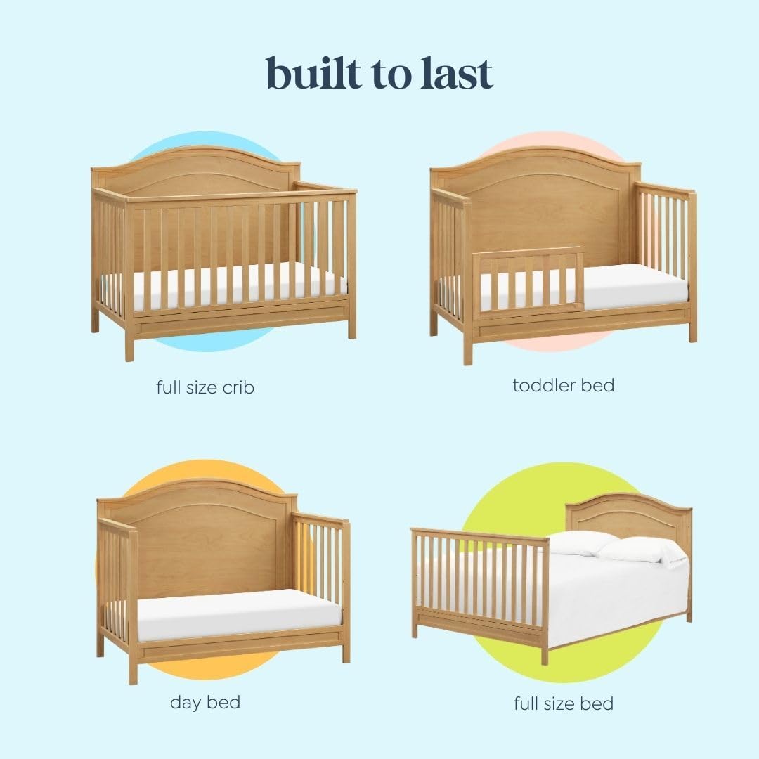 DaVinci Charlie 4-in-1 Convertible Crib in Honey | Greenguard Gold Certified DaVinci