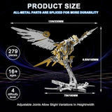 3D Metal Puzzles for Adults, 3D Metal Model Kits, 3D Puzzle Mechanical Eagle Models Kits for Men Teens and Students