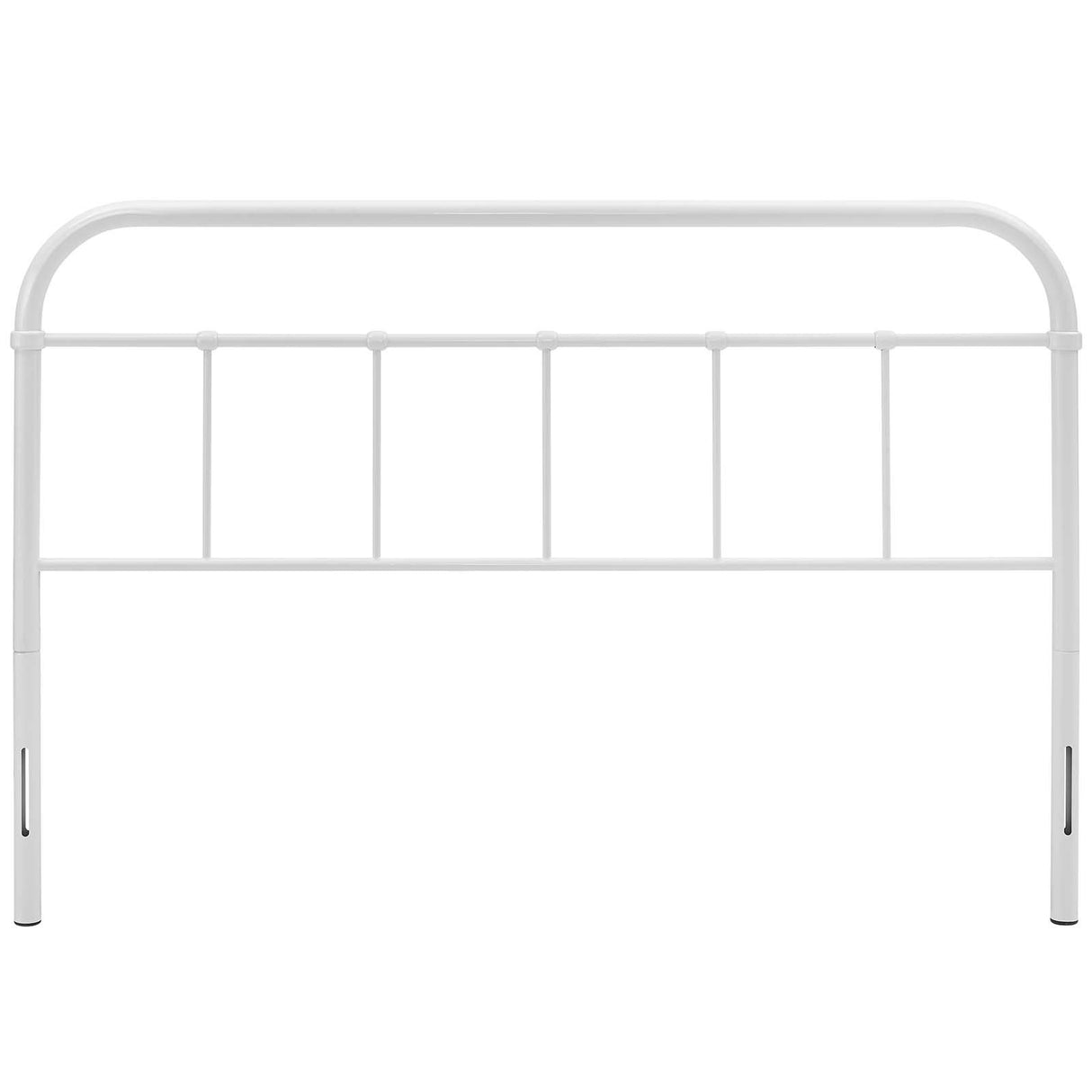 Modway Serena Rustic Farmhouse Style Steel Metal White Headboard Size, Queen Modway