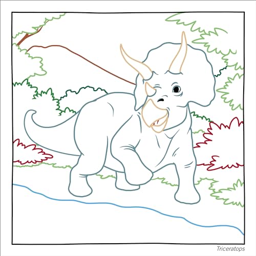 Magic Paper Coloring Book: Dinosaurs: Discover Hidden Patterns and Images! WoodArtSupply